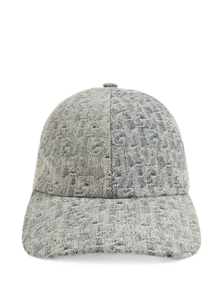 Șapcă Emporio Armani din jacard albastru