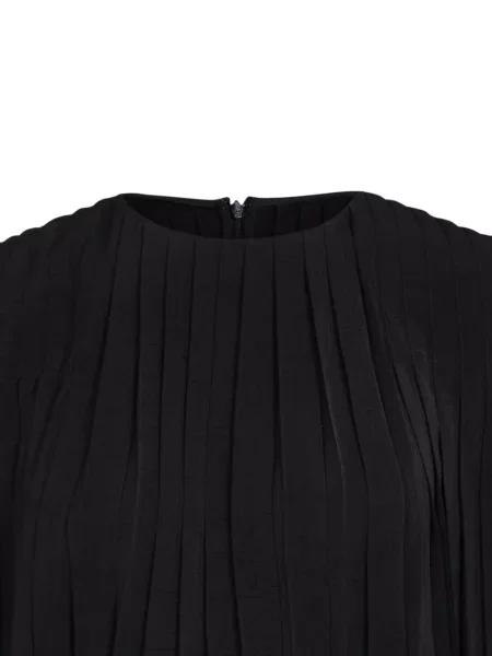 Top Vince plisat negru