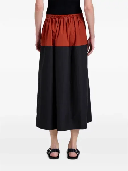 Fustă Proenza Schouler White Label din poplin alb