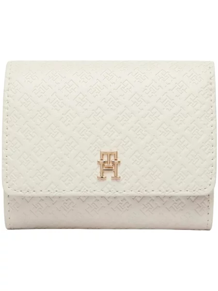 TOMMY HILFIGER Portofel ecru / auriu bej