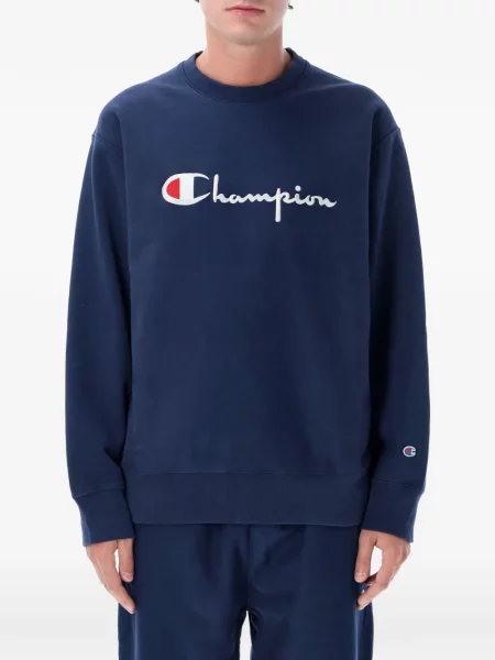 Hanorac Champion cu broderie albastru