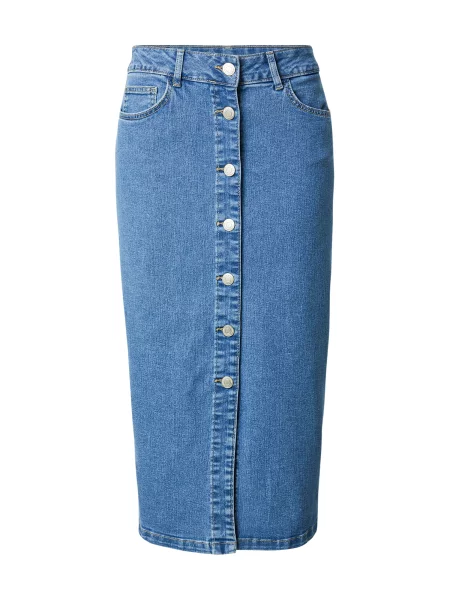 VERO MODA Sukně VMNatty džínovina modrá