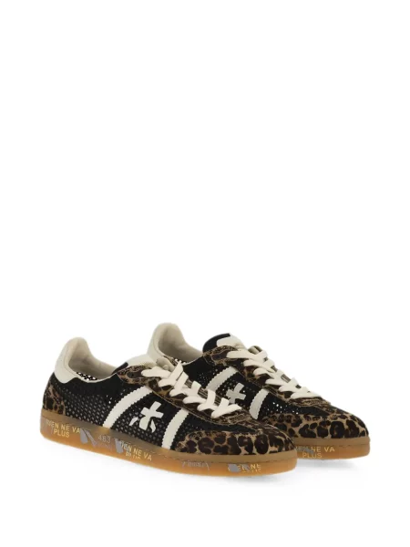 Sneakerși Premiata cu imagine cu model leopard negru