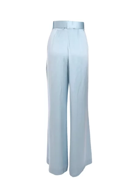 Pantaloni Zimmermann de mătase plisate albastru