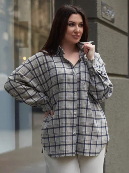 Сорочка Jadone Fashion Sorochka_Rani_bejN бавовна/поліестер бежевий