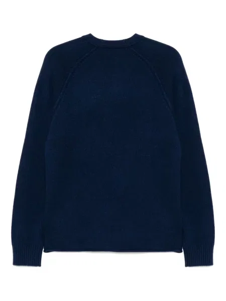 Pulover James Perse din cașmir cu decolteu rotund albastru