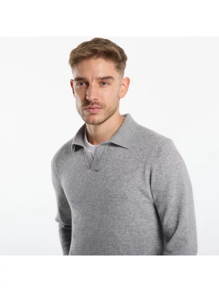 Пуловер Saint Barth Covent Cashmere Sweater Grey Melange XL сиво