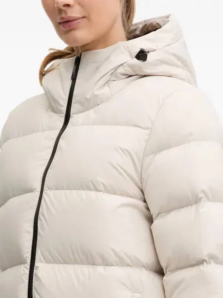 Palton Jack Wolfskin cu glugă alb