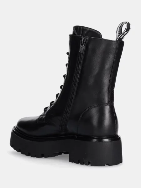 Кожаные байкерские ботинки Karl Lagerfeld черные