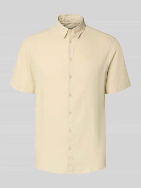 Koszula lniana o kroju slim fit z dodatkiem model Bobby' Blend