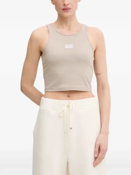 Decupat top Ea7 Emporio Armani cu autograf