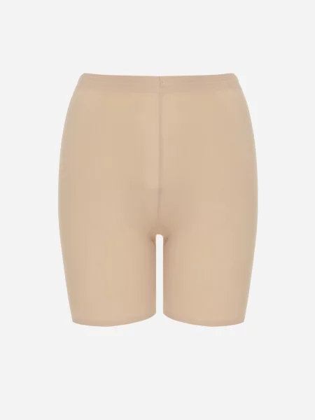 Lenjerie intimă chiloți modelatori fără cusături High Waist Listea bej