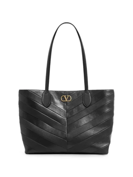 Geantă shopper Valentino Garavani negru