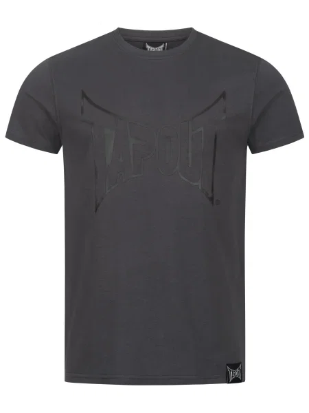 Tapout Tricou gri metalic negru