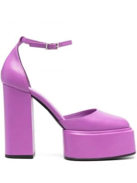 Pantofi cu toc 3juin cu platformă violet