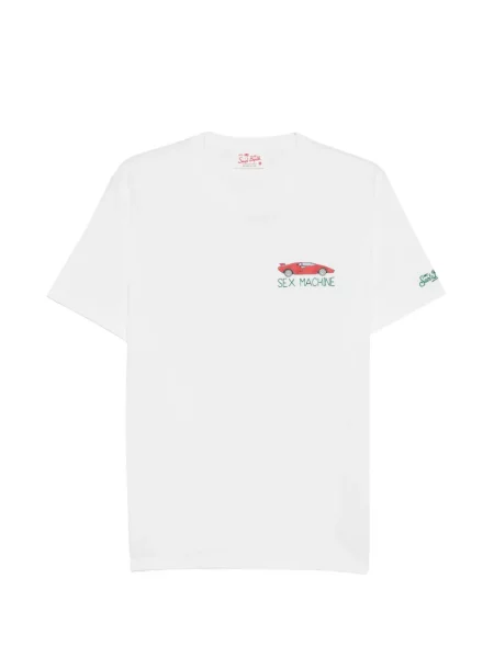Tricou Mc2 Saint Barth cu imagine alb