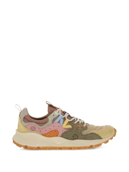 Sneakerși Flower Mountain din piele de căprioară cu model floral