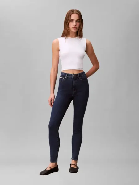 Calvin Klein Jeans Blugi Bleumarin Skinny Fit albastru