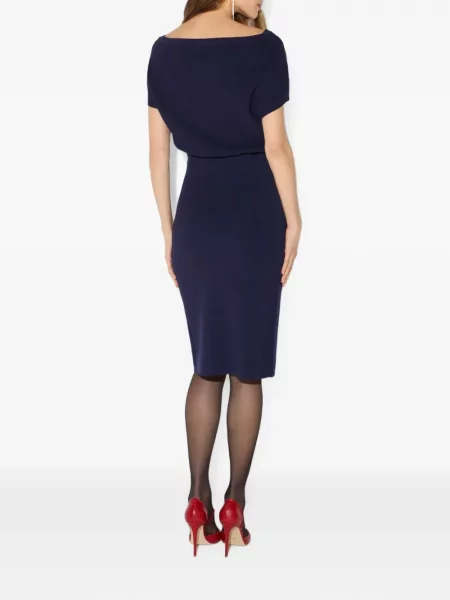 Rochie Elisabetta Franchi tricotate albastru