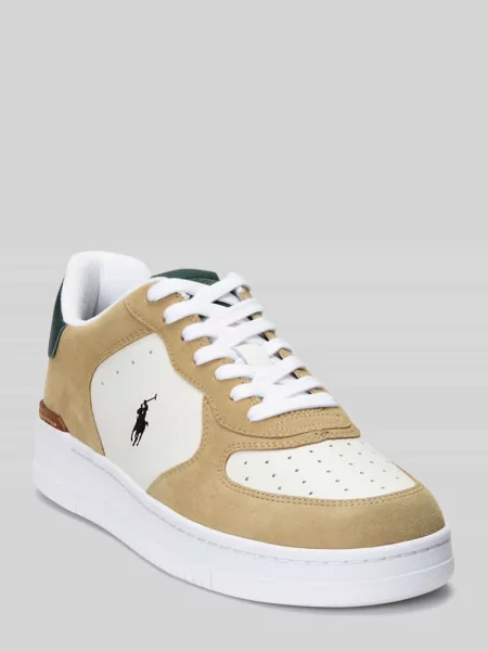Sneakersy z naturalnej skóry Polo Ralph Lauren beżowe