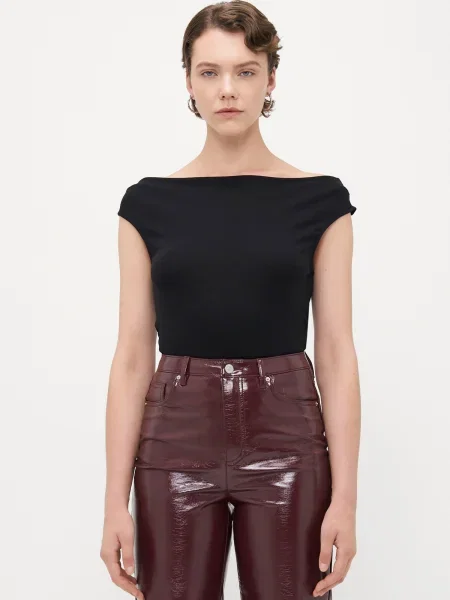 Top Vero Moda Tall negru