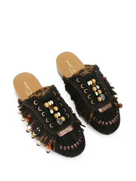 Мюли Kurt Geiger London с ресни черно