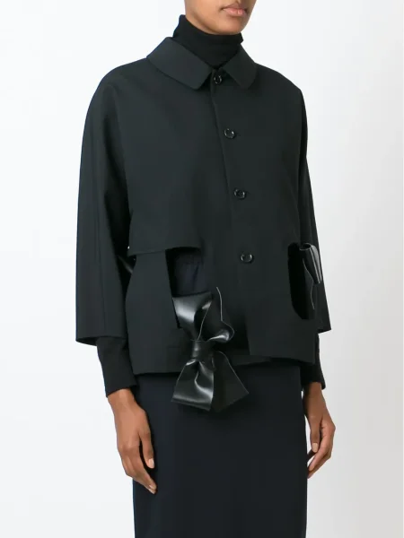 Marynarka Comme Des Garcons z kokardką czarna