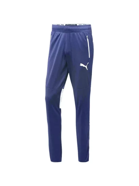 Pantaloni Puma alergare albastru