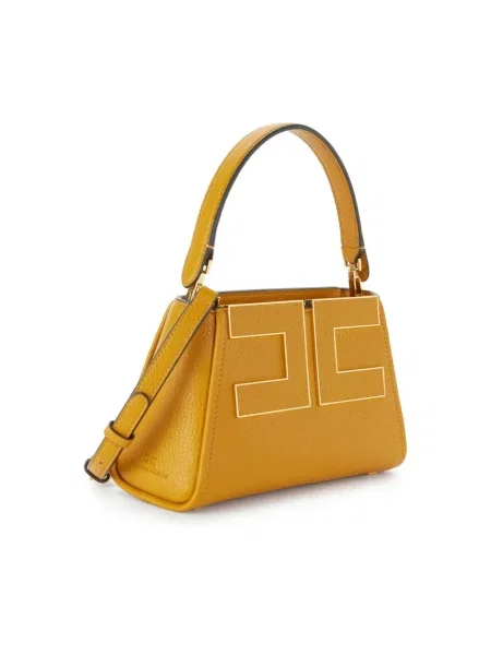Torebka Elisabetta Franchi z logo żółta