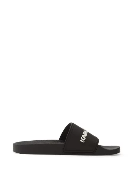 Papuci Karl Lagerfeld Jeans cu imagine negru