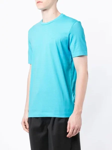 Tricou Boss cu autograf albastru