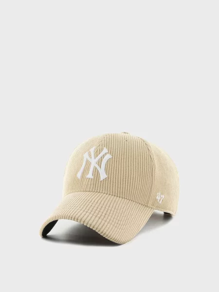 Вельветовая кепка 47 Brand бежевая