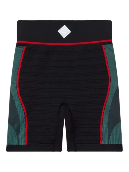 Kolarstwo spodenki sportowe Casablanca prążkowane czarne