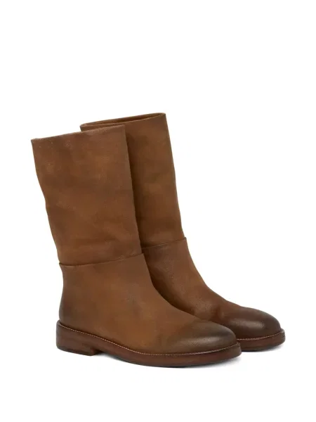 Botine Marsell din piele de căprioară maro