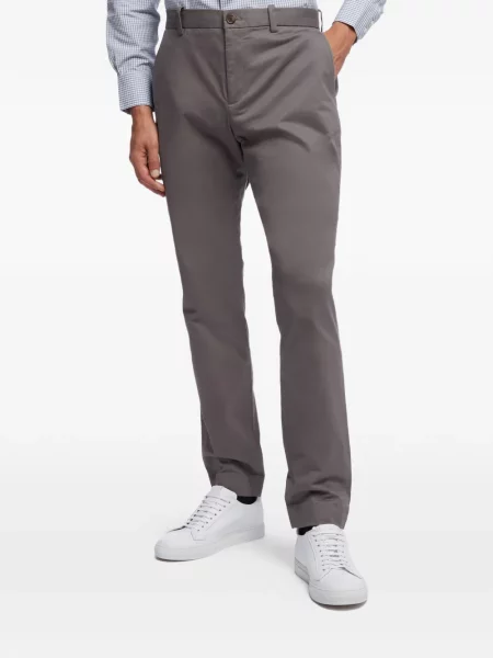 Keprové chinos Brooks Brothers šedé