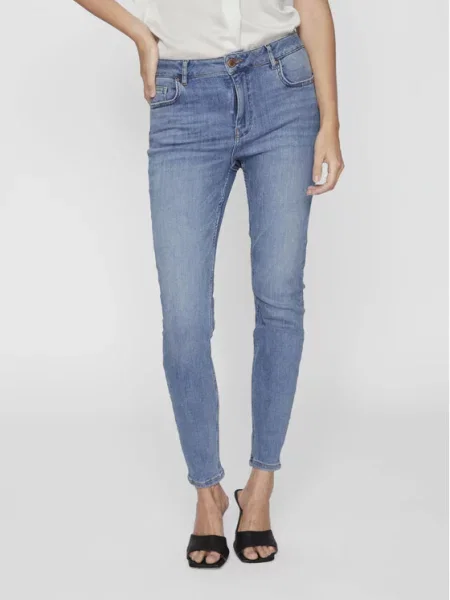 Vila Džinsai Sarah Skinny Fit mėlyna