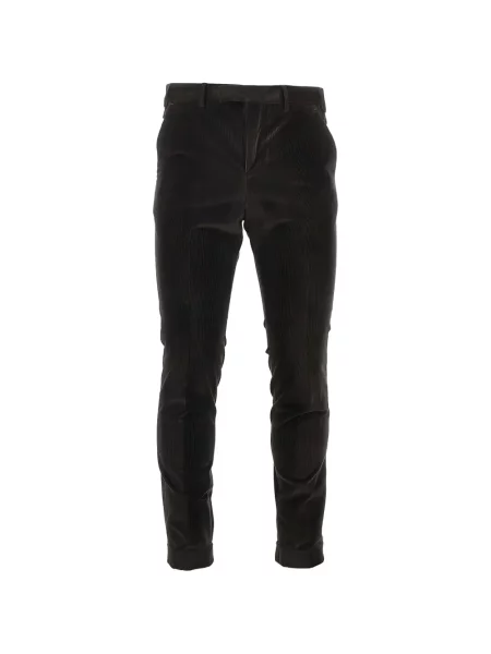 Pantaloni Pt Torino de catifea cord negru