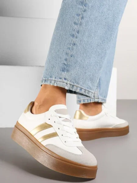 Sneakers Denirla Aurii alb