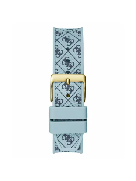 Lniany zegarek Guess żółty