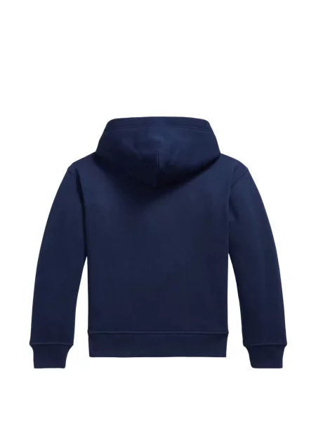 Dětska mikina s kapucí Polo Ralph Lauren modrá