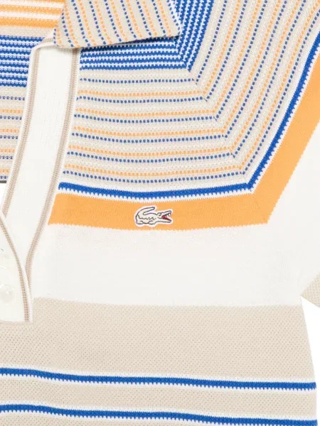 Gulerat top Lacoste cu dungi