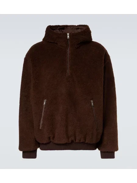 Volnena jakna Prada rjava