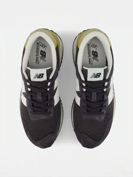 Кожаные повседневные кроссовки New Balance серые