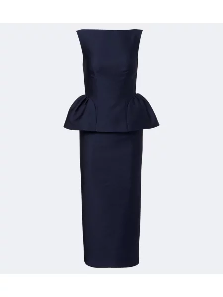 Tafta rochie de cocktail Roland Mouret albastru