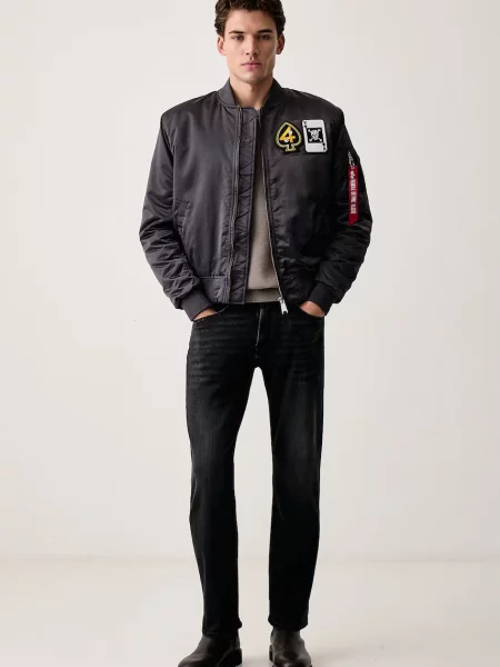 Alpha Industries bunda bomber pánska Black Devils Bomber čierna