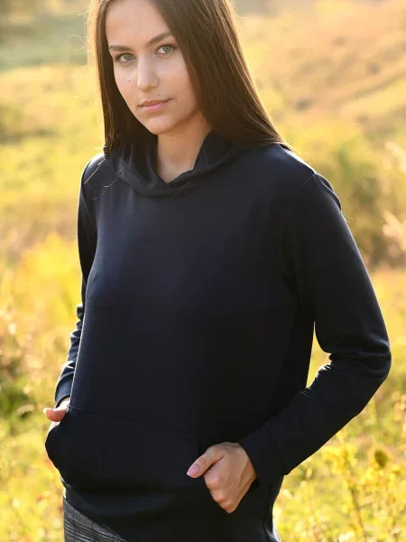 Худі LadyLike темно-синій текстиль синє