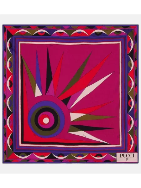 Fular Pucci de mătase tip Hawaii