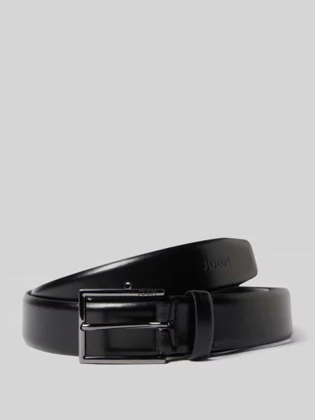 Pasek z naturalnej skóry bydlęcej model SAIS' Joop! Collection czarny
