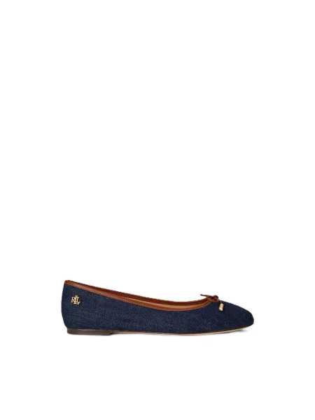 Baleriny LAUREN RALPH LAUREN niebieskie