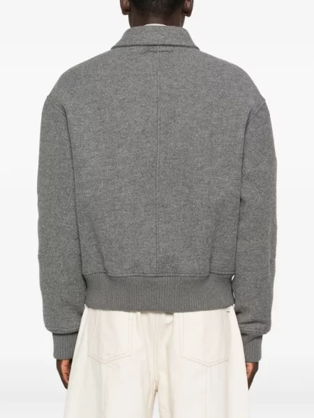 Vunena bomber jakna Jacquemus siva